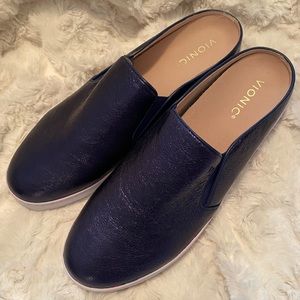 Vionic Dakota Metallic Blue Mule